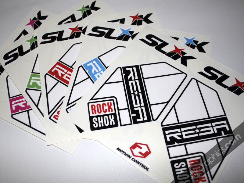 Rockshox Reba 2012 Style Decals - White Forks - product images  of 