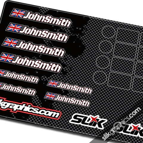 Rider,I.D.,Decal,Sheet,-,Pilot,Rider ID, Name sticker, name decals, I.D.