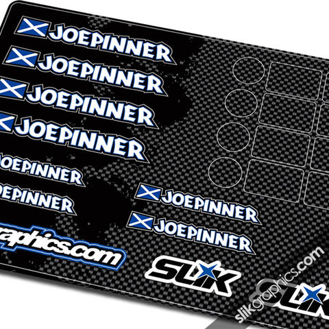 Rider,I.D.,Decal,Sheet,-,Pinner,Rider ID, Name sticker, name decals, I.D.