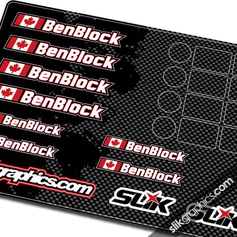 Rider,I.D.,Decal,Sheet,-,Block,Rider ID, Name sticker, name decals, I.D.