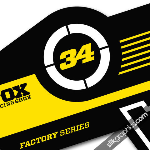 Fox,34,Factory,Style,Decal,Kit,-,Black,Forks,Fox 34, fork decals, stickers