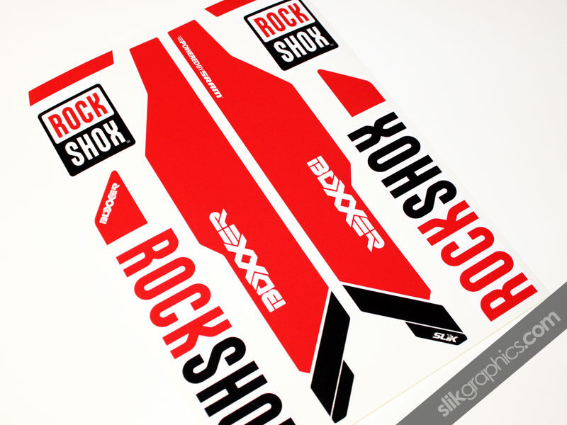 Rockshox Boxxer 2013 Style Decals - White Forks - product images  of 