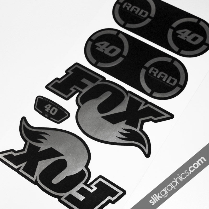 Fox 40 RAD Chrome Decal Kit - product images  of 