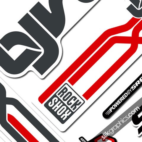Rockshox,Lyrik,2009,Style,Decals,-,White,Forks, Lyrik, 2009, Fork, decals, stickers