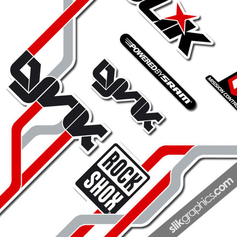 Rockshox,Lyrik,2010,Style,Decals,-,White,Forks, Lyrik, 2010, Fork, decals, stickers