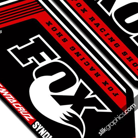 SSP,Fox,40,Syndicate,Decal,Kit, fork decals, stickers, Syndicate, 40, Santa Cruz