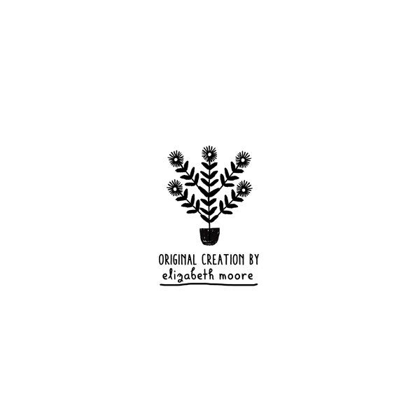 plant personalized rubber stamp the small object