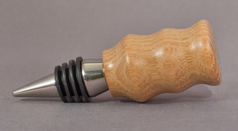 Black Locust Stainless Steel Bottle Stopper - product images  of 