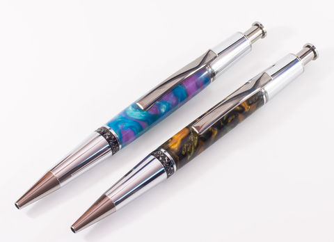 His,&,Hers,Handcrafted,Click,Pen,Set,pen set, matching pens, handmade pens, writing pens