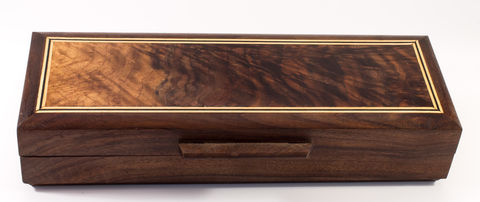 Wooden,Double,Pen,Box,-,Black,Walnut,pen box, pen case, display case, presentation, pen set, double, twin, walnut, black walnut, hand made, hand crafted, handcrafted