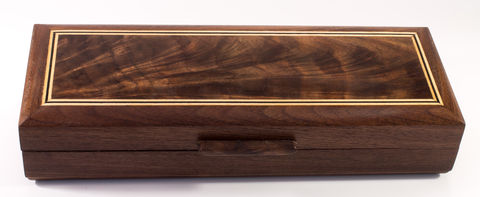 WOODEN,DOUBLE,PEN,BOX,-,BLACK,WALNUT,pen box, pen case, display case, presentation, pen set, double, twin, walnut, black walnut, hand made, hand crafted, handcrafted