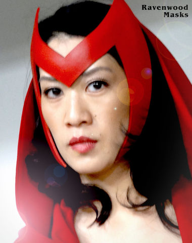 Enchanter,-,leather,headdress,costume,scarlet witch costume, cosplay, scarlet witch, devil, devel costume, halloween, halloween costume, mardi gras headdress, comic con, mask, pagan, costume, fantasy