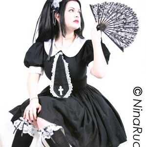 Gothic,Lolita,Cosplay,Schoolgirl,Dress,Clothing,Women,gothic_lolita_dress,schoolgirl_dress,gothic_schoolgirl,gothic_dress,lolita_dress,cosplay_dress,schoolgirl_costume,dress,costume,halloween,halloween_costume,plus_size,black,cotton,lace,applique,zipper,thread