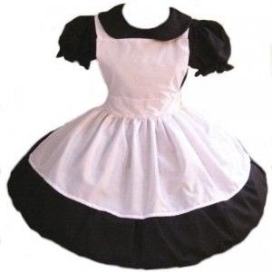 Gothic,Alice,in,Wonderland,Dress,and,Apron,Costume,Clothing,halloween_costume,gothic_clostume,gothic_alice_costume,gothic_alice_dress,costume_halloween,halloween,costume,dress,apron,gothic_alice,alice_in_wonderland,black,white,elastic,thread,zipper,cotton,broadcloth