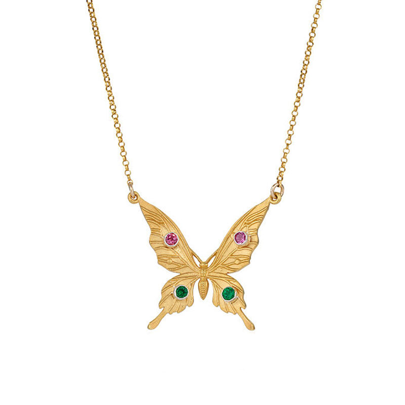 Gem set butterfly pendant by Sarah Goldwater - product images of