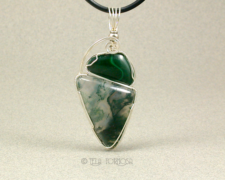moss agate malachite