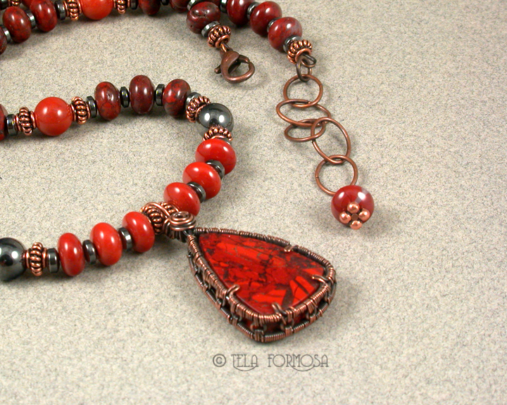 red jasper necklace
