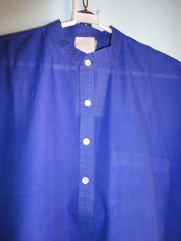 Mens,Blue,Designer,Long,Kurta,Shirt,in,Handwoven,Mangalgiri,Cotton,-,Custom,made,Kurta shirt, blue kurta, ethnic shirt, long shirt