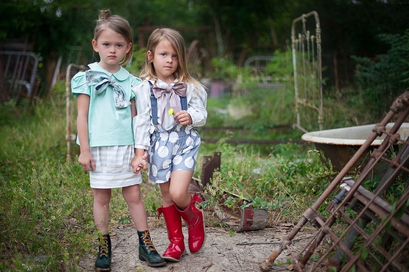 The Minted or Navy Bow Peter Pan Collar Girls Blouse from the Fleur + Dot Autumn Winter 12 Collection - product images  of 