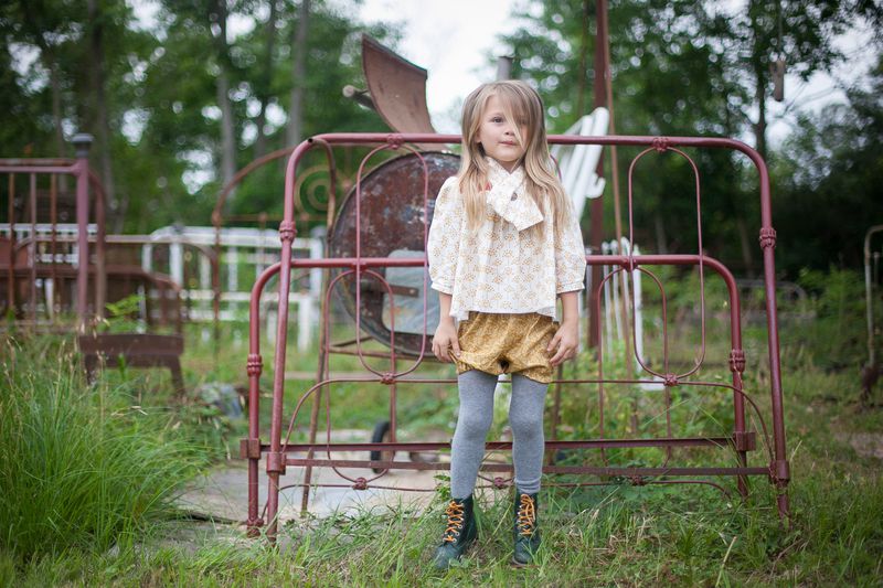 The Field Flower Collared Girls Blouse from the Fleur + Dot Autumn Winter 12 Collection - product images  of 