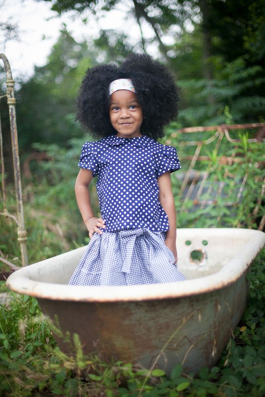 The Black Gingham Extra Full Skirt with Sash from the Fleur + Dot Autumn Winter 12 Collection - product images  of 