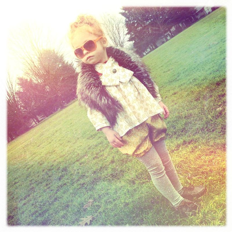 The Field Flower Collared Girls Blouse from the Fleur + Dot Autumn Winter 12 Collection - product images  of 