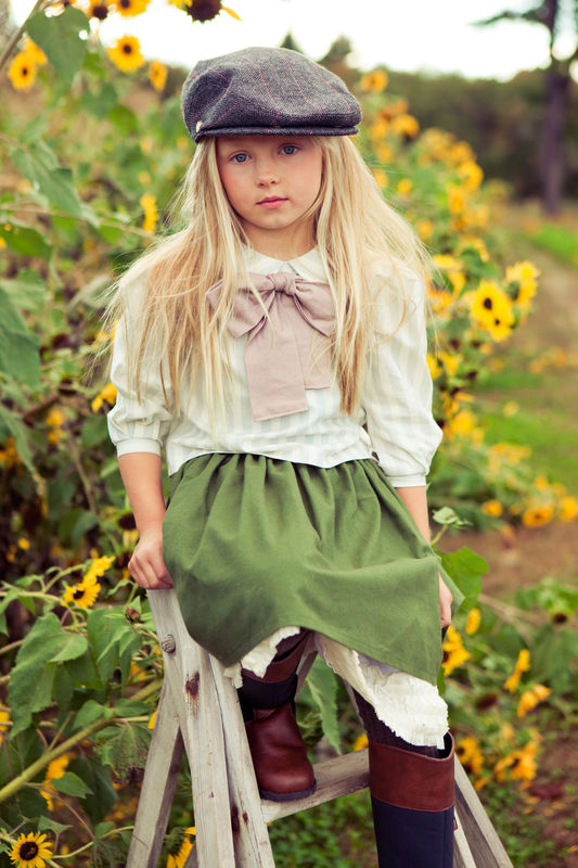 The Stripe and Bow Peter Pan Collar Girls Blouse from the Fleur + Dot Autumn Winter 12 Collection - product images  of 