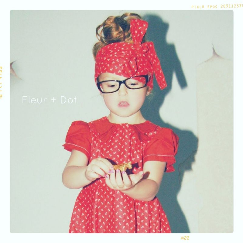 The Red Sailor Collared Girls Dress from Fleur + Dot Autumn Winter 12 Collection - product images  of 