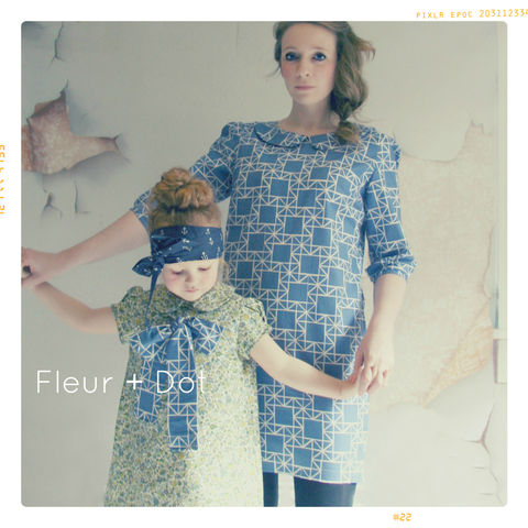 Womens,Blue,Quilt,Peter,Pan,Collar,Shift,Dress,from,Fleur,+,Dot's,Women,Spring,Summer,2013,Collection,women, dress, shift dress, peter pan collar, peter pan collar shift, blue, floral, quilt, women's dress, spring, summer