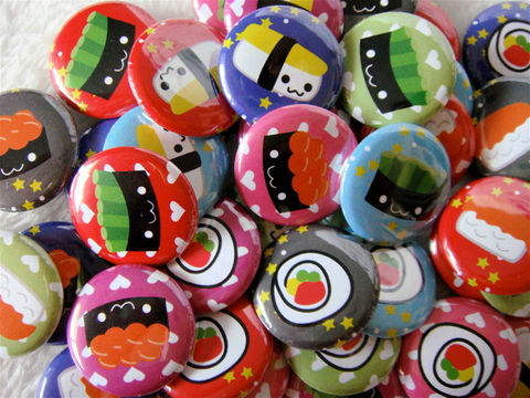 48,Kawaii,Sushi,Pinback,Buttons,-,1,inch,Party,Favors,Geekery,Accessory,Pinback_Button,kawaii,sushi,1_inch_25mm,button_flair,flat_back_cabochons,pinback_button,kawaii_grab_bag,kawaii_memo_paper,badge,pinback_button_set,cute_pinback_button,japanese_stationery,japanese_kawaii,paper,mylar,metal,graphics,pinback
