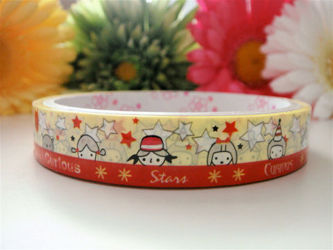 Kawaii,Japanese,Deco,Tape,-,Curious,Children,Whimsical,Spring,Medium,Roll,Cute,Sticker,Zakka,Supplies,Commercial,packaging,deco_tape,zakka,japanese_deco_tape,kawaii_deco,decorative_tape,kawaii_sticker,cute_kawaii_japanese,my_little_friend,whimsical,curious_children,spring_easter,teacher_gift