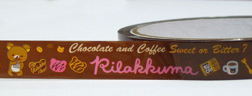 Rilakkuma Deco Tape - Chocolate Love - San-x Kawaii - product images  of 