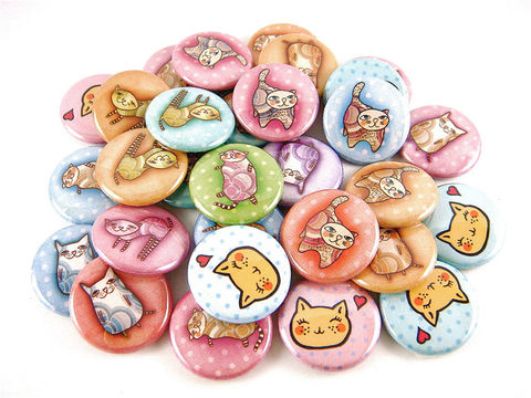 30,Whimsical,Cats,-,Animal,Pinback,Buttons,or,Flat,Back,Cabochons,1,inch,25,mm,Round,Accessories,Pinback_Button,pinback_buttons,pet_animal_lover,whimsical_cat,quirky_humor,flat_back_cabochons,cat_kitten_kitty,cat_is_love_heart,meow,wholesale,humor_inspirational,pin_back_flatback,rescue_animals,cat_pins_buttons,paper,mylar,metal,gra