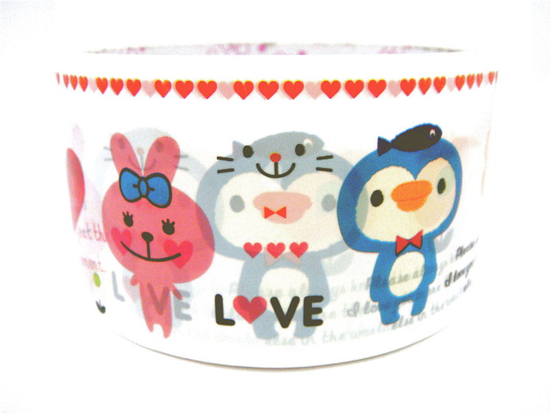Animal Love - Kawaii Deco Tape - Large Deco Tape - Japanese Cute Kawaii - product images  of 