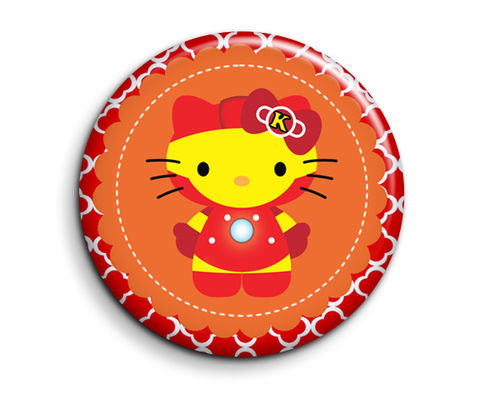 Hello,Kitty,Iron,Man,Pocket,Mirror,hello_kitty, iron_man, avengers, pocket_mirror, kawaii, cute, personalized, custom