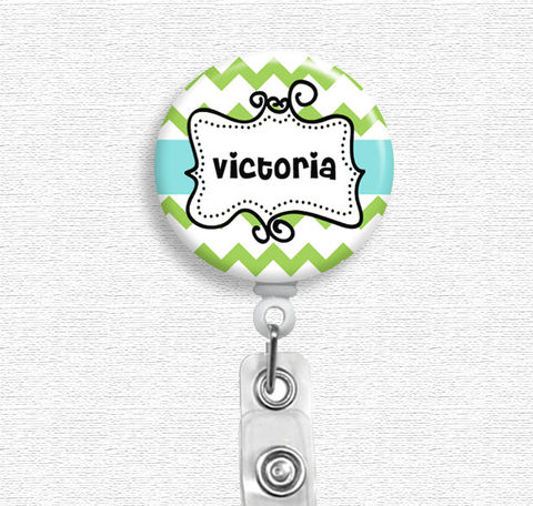 Green,Apple,Chevron,Nurse,Badge,Holder,(Belt,Clip,or,Swivel,Spring,Clip),Reel,personalized badge reel, custom badge reel, badge reel, badge holder, nurse badge holder, nurse badge reel, id holder, nurse lanyard, nurses rock
