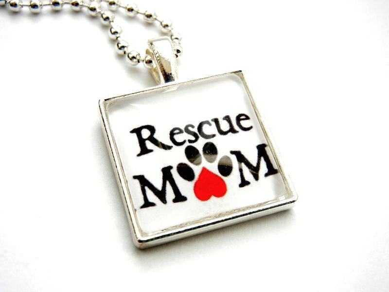 Rescue Mom Necklace Paws in the City Rescue Jewelry - product image  