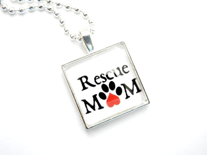Rescue Mom Necklace Paws in the City Rescue Jewelry - product image  