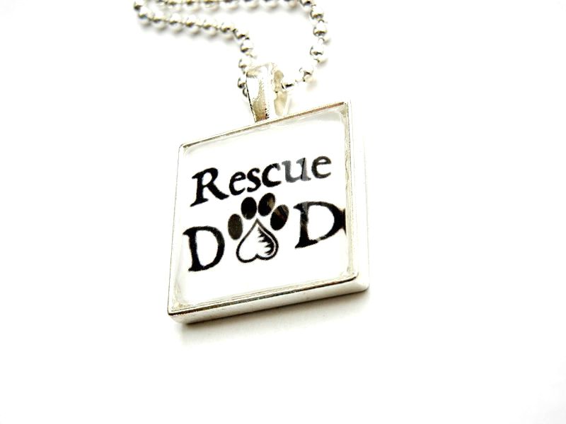 Rescue Dad Necklace Paws in the City Rescue Jewelry - product image  