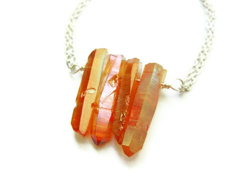 Tangerine,Aura,Quartz,Dream,Bracelet,tangerine aura quartz, aura quartz, quartz crystal point, bracelet, for her, jewelry for her, jewelry, releasemecreations, healing jewelry, healing gemstone jewelry, healing bracelet