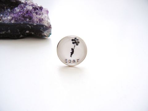 Soar,Banksy,Balloon,Girl,Ring,sterling silver ring, soar, banksy balloon girl, for her, jewelry, release me creations