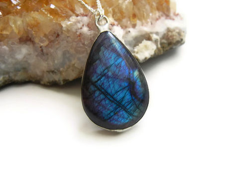 Blue,Flash,Pink,Labradorite,Teardrop,Necklace,labradorite, blue, pink, necklace, semi-precious, bohemian jewelry, chic, romantic, versatile, healing jewelry, release me creations