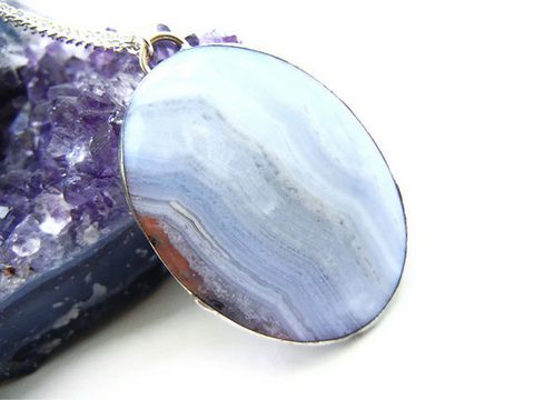 Beautiful,Blue,Lace,Agate,Necklace,blue lace agate, blue, white, necklace, for her, jewelry, release me creations