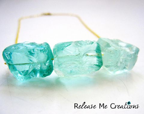 Rare,Raw,Blue,Ice,Quartz,Crystal,Gold,Necklace,blue ice quartz crystal, necklace, release me creations, jewelry, for her