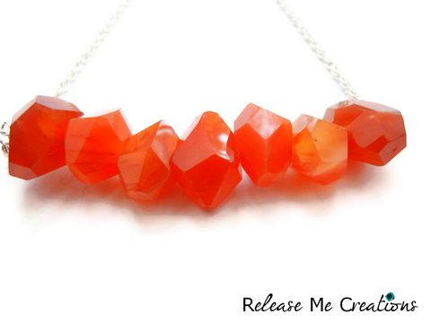 Floating,Carnelian,Dream,Necklace,necklace, carnelian, release me creations, jewelry, for her, bohemian, geometric, coral, orange