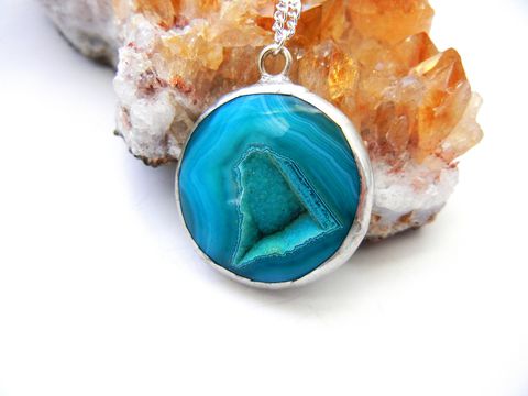 Ocean,Blue,Onyx,Agate,Druzy,Necklace,onyx agate, druzy, gemstone, release me creations, jewelry, necklace, blue, ocean blue, green blue, for her, gift