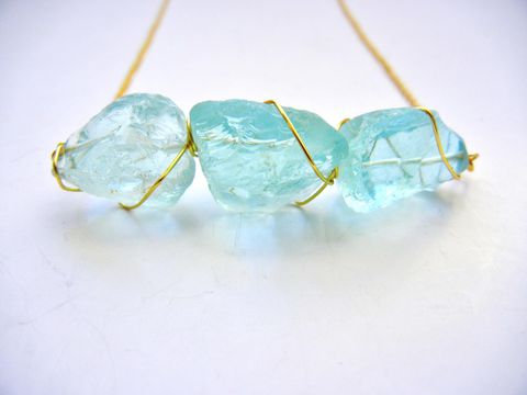 Golden,Caged,Ice,Quartz,Necklace,blue, ice, gold, Ice Quartz, Crystal, healing, for her, gift, jewelry, necklace, release me creations