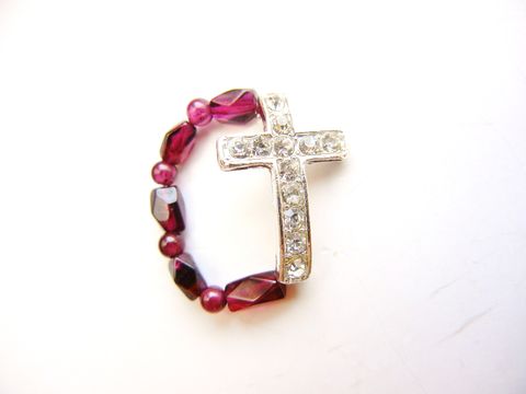 Red,Garnet,Silver,Sideways,Cross,Ring,red garnet, ring, gemstone, rhinestone, cross, christian, religious, crucifix, sideways cross