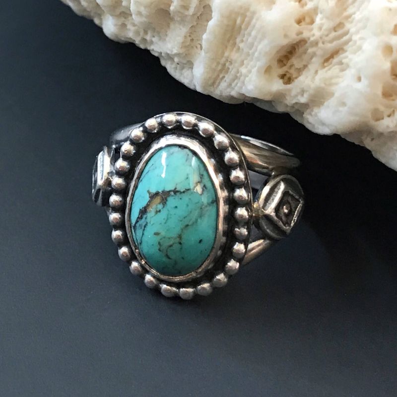 Beautiful turquoise rings sale