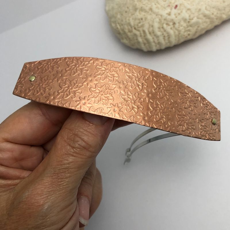 Black Large French Barrette 90mm